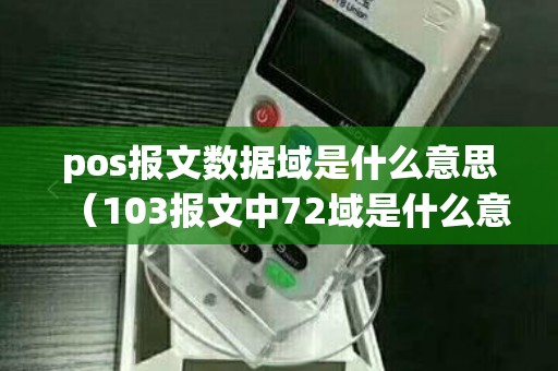 pos报文数据域是什么意思（103报文中72域是什么意思）