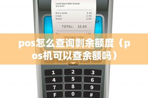 pos怎么查询剩余额度（pos机可以查余额吗）