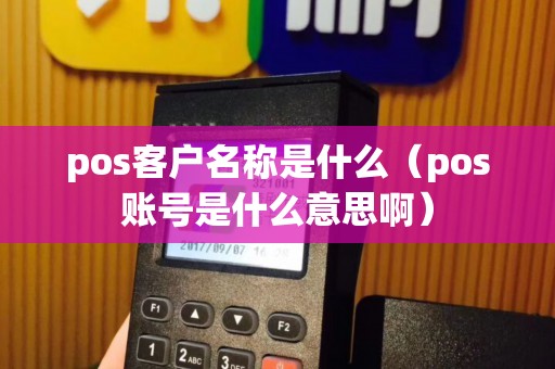 pos客户名称是什么（pos账号是什么意思啊）