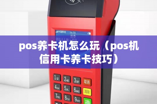 pos养卡机怎么玩（pos机信用卡养卡技巧）