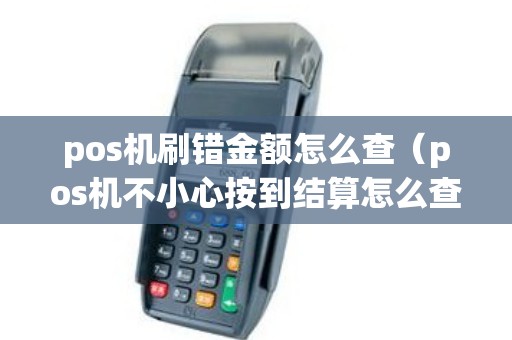 pos机刷错金额怎么查（pos机不小心按到结算怎么查明细）