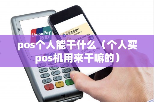 pos个人能干什么（个人买pos机用来干嘛的）