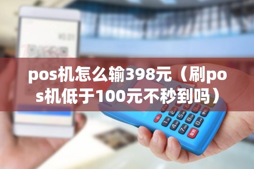 pos机怎么输398元（刷pos机低于100元不秒到吗）