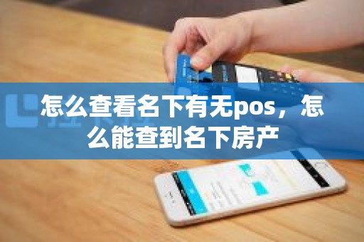 怎么查看名下有无pos，怎么能查到名下房产