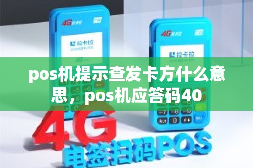pos机提示查发卡方什么意思，pos机应答码40