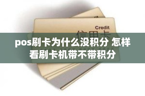 pos刷卡为什么没积分 怎样看刷卡机带不带积分