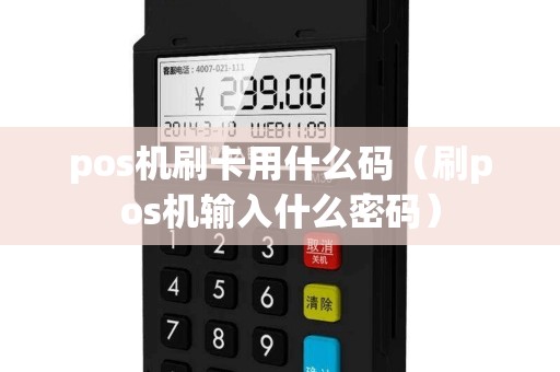 pos机刷卡用什么码（刷pos机输入什么密码）