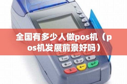 全国有多少人做pos机（pos机发展前景好吗）