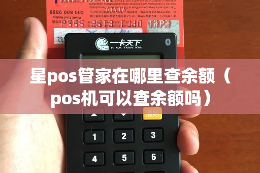 星pos管家在哪里查余额（pos机可以查余额吗）