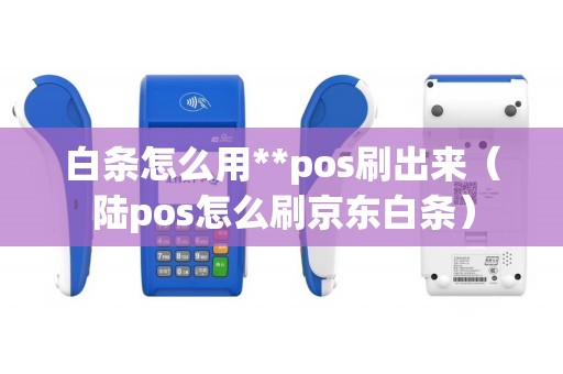 白条怎么用**pos刷出来（陆pos怎么刷京东白条）