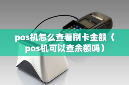 pos机怎么查看刷卡金额（pos机可以查余额吗）