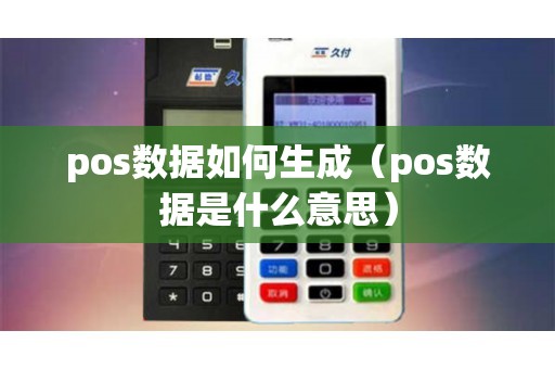 pos数据如何生成（pos数据是什么意思）