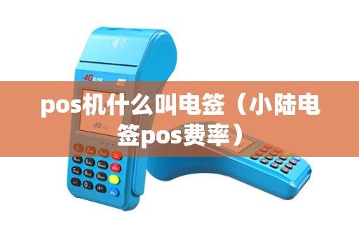 pos机什么叫电签（小陆电签pos费率）