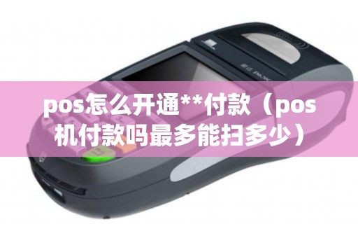 pos怎么开通**付款（pos机付款吗最多能扫多少）