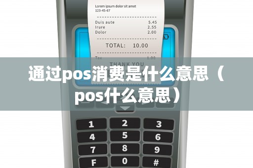 通过pos消费是什么意思（pos什么意思）