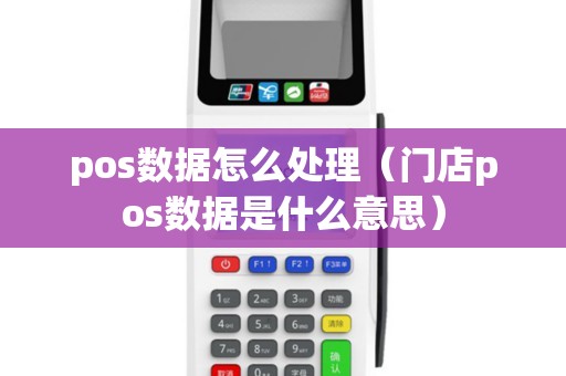 pos数据怎么处理（门店pos数据是什么意思）