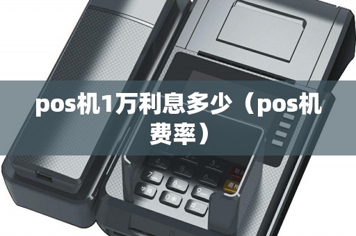 pos机1万利息多少（pos机费率）