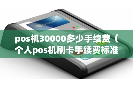 pos机30000多少手续费（个人pos机刷卡手续费标准）