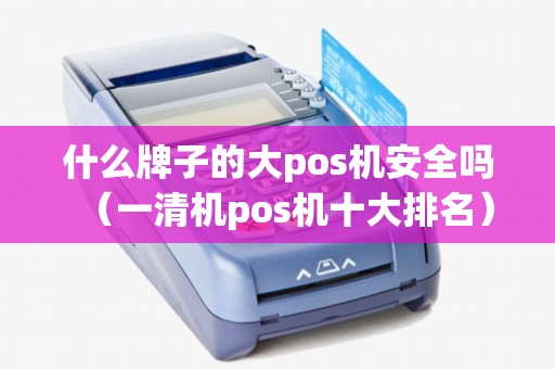 什么牌子的大pos机安全吗（一清机pos机十大排名）