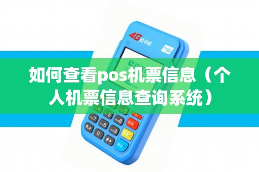 如何查看pos机票信息（个人机票信息查询系统）