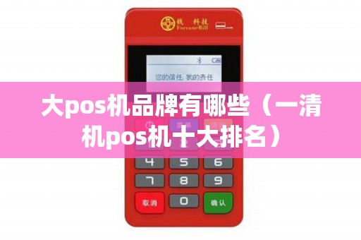 大pos机品牌有哪些（一清机pos机十大排名）