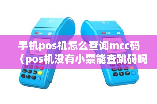 手机pos机怎么查询mcc码（pos机没有小票能查跳码吗）