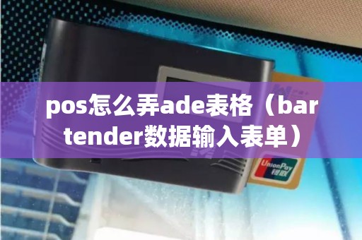 pos怎么弄ade表格（bartender数据输入表单）