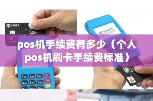 pos机手续费有多少（个人pos机刷卡手续费标准）
