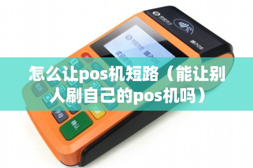怎么让pos机短路（能让别人刷自己的pos机吗）