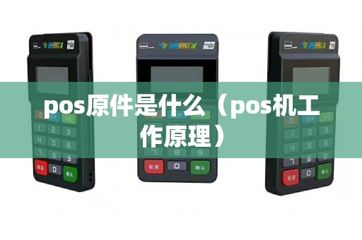 pos原件是什么（pos机工作原理）