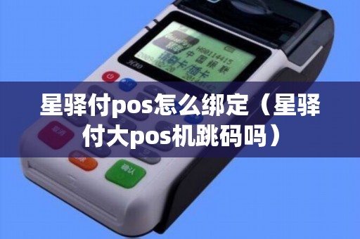 星驿付pos怎么绑定（星驿付大pos机跳码吗）