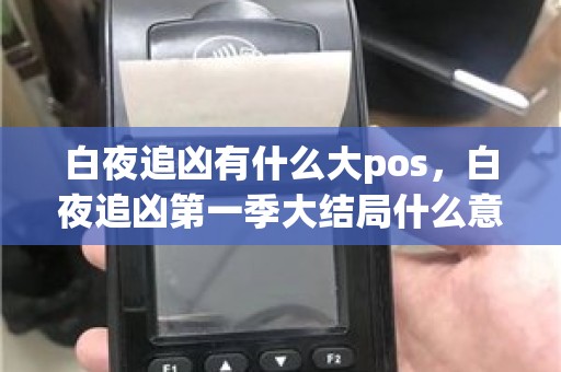 白夜追凶有什么大pos，白夜追凶第一季大结局什么意思
