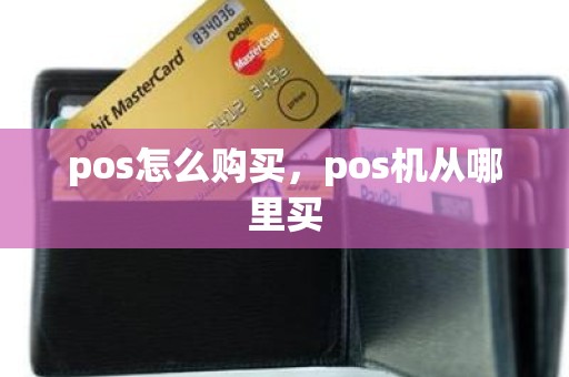pos怎么购买，pos机从哪里买