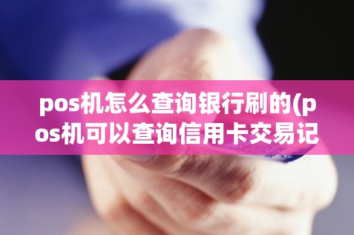 pos机怎么查询银行刷的(pos机可以查询信用卡交易记录吗)