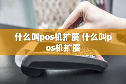什么叫pos机扩展 什么叫pos机扩展