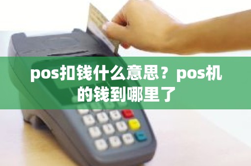 pos扣钱什么意思？pos机的钱到哪里了