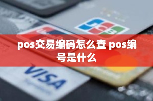 pos交易编码怎么查 pos编号是什么