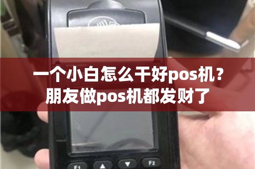 一个小白怎么干好pos机？朋友做pos机都发财了