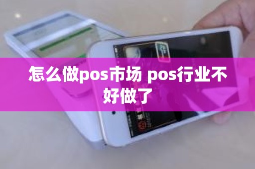 怎么做pos市场 pos行业不好做了