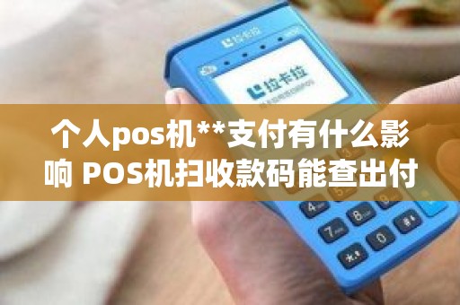 个人pos机**支付有什么影响 POS机扫收款码能查出付款人吗