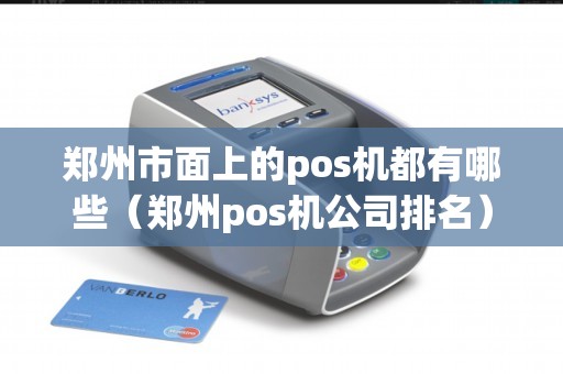 郑州市面上的pos机都有哪些（郑州pos机公司排名）