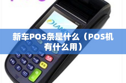 新车POS条是什么（POS机有什么用）