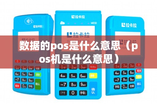 数据的pos是什么意思（pos机是什么意思）