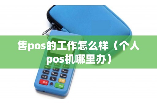 售pos的工作怎么样（个人pos机哪里办）