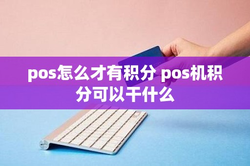 pos怎么才有积分 pos机积分可以干什么