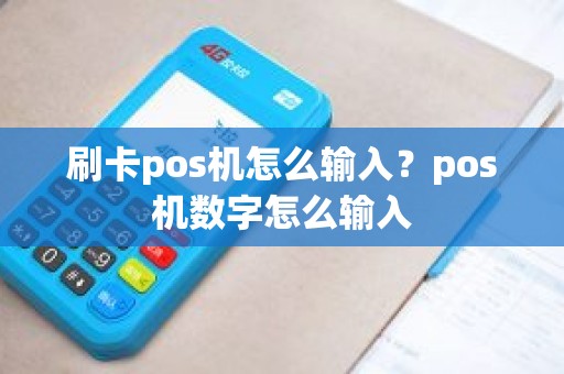 刷卡pos机怎么输入？pos机数字怎么输入