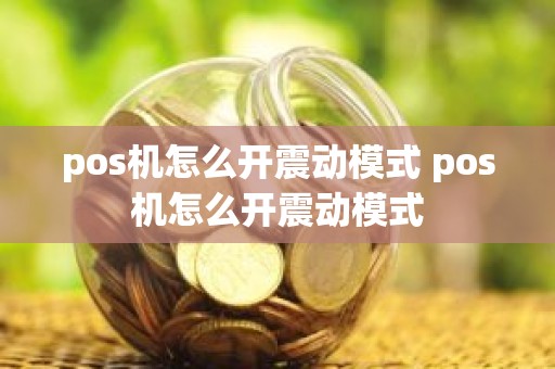pos机怎么开震动模式 pos机怎么开震动模式