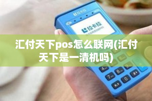 汇付天下pos怎么联网(汇付天下是一清机吗)