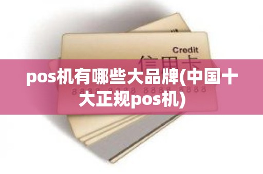 pos机有哪些大品牌(中国十大正规pos机)