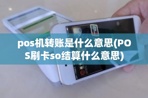 pos机转账是什么意思(POS刷卡so结算什么意思)